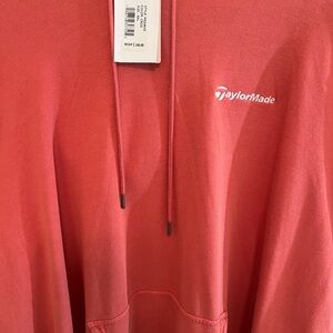 Peter Millar Coral Zip Hoodie with TaylorMade Subtle Logo Men’s Size: 2XL